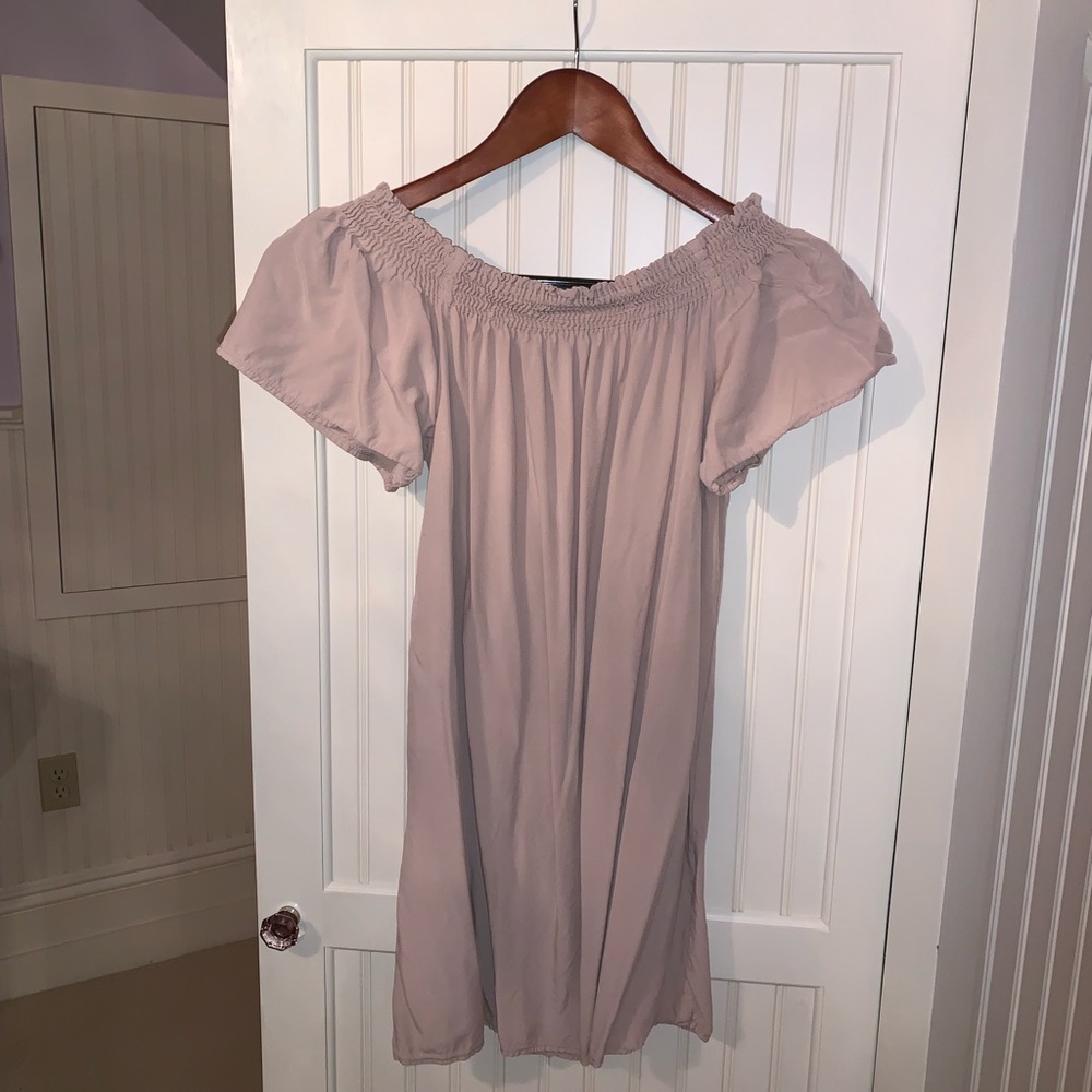 Off the shoulder mini dress